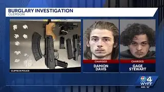 Two suspected gang members arrested in Clemson home burglary, police say