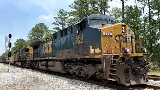CSX AC44CW 569 Leads Train L743-04 at Sandy Ford Road