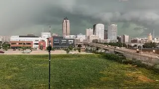 Iowa weather: Timelapse video of Monday's storm moving into Des Moines