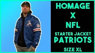HOMAGE X NFL: PATRIOTS STARTER JACKET | REVIEW + ON-BODY (W/ SIZING)