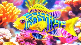 Aquarium 4K VIDEO (ULTRA HD) - Beautiful Coral Reef Fish & Jellyfish - Soothing Music for Sleep #8