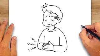 How to draw Stomach ache