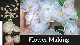 Socks cloth flower making #flower #easy#flower#beginners #making #easyflowermaking