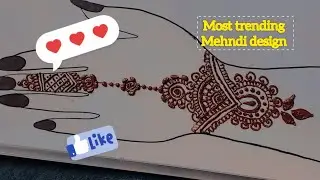 Most beautiful and stylish mehndi design for back hand #mehndidesign