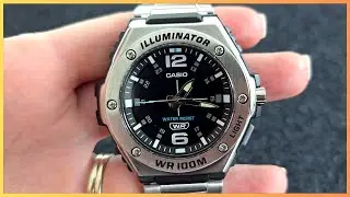 Обзор часов Casio MWA-100HD-1AVCF за 58 долларов &mdash; прочный стальной браслет.