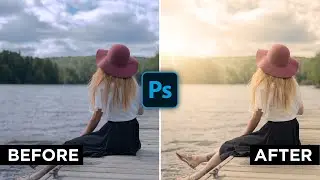 How to Create a Fake Sunlight Effect to Your Photos Using Photoshop #2MinuteTutorial