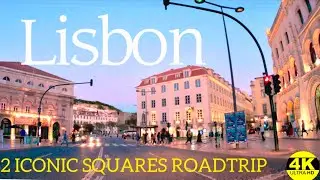 Lisbon's 2 Iconic Squares  in 4K #Lisboa #Portugal #lisbon