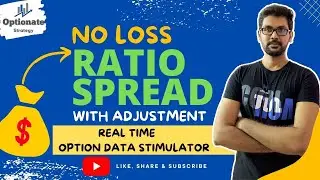 No Loss Call/Put Ratio Spread Adjustment With Real Time Option Data Stimulator  #ratiospread #noloss