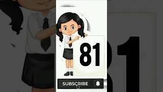 81 to 90 numbers counting in english #numbers#kindergarten #1to100 #numberspelling