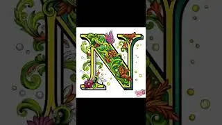 N - Alphabet Series - Lets Color the World !!!