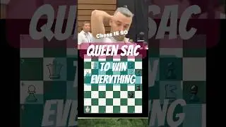 SACRIFICE the Queen to Steal the Board! #chesspuzzle