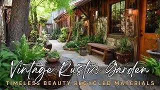 ♻️ Explore the Timeless Beauty of Vintage Rustic Garden Designs Made from Recycled Materials