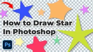 Basic how to Draw Star Shape in Photoshop