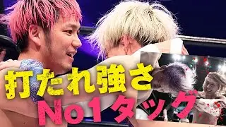 マジでやられてからが強い！途中流血もラストは「めちゃくちゃ幸せモンや！」｜2.23名古屋 GHC Jr.タッグ選手権 小峠篤司 YO-HEY vs HAYATA 進祐哉｜プロレスリング・ノア