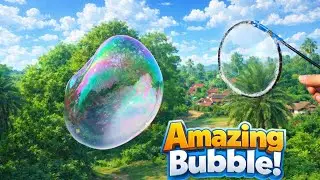 शैम्पू और पानी से जादुई बबल 😍 | Bubble Making Trick