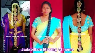 How to make Bridal Hair Accessories at home |Jadabillalu making at home | Handmade Jadabillalu DIY