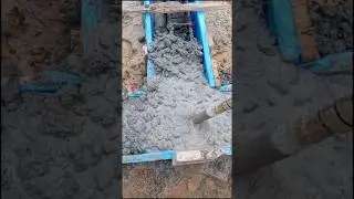 Concrete vibrator use