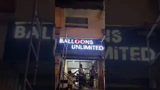 Acrylic 3D led letters by INAYA LETTER DEWAS #acrylic #3dletters #food #baloon #shorts