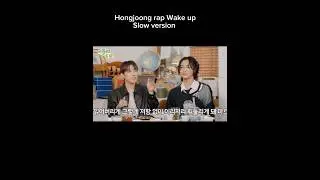 Hongjoong rap on Wake up Original/slow version #hongjoong #ateez