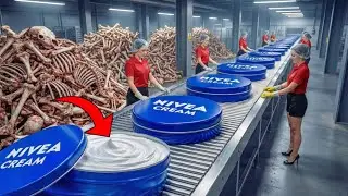 Inside a Modern Animal Bones Factory: From Raw Bones to Luxury Cosmetic Creams (Full Process)