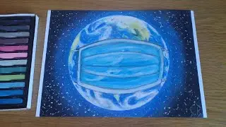 Save Earth From Coronavirus - Covid-19 - Speed drawing