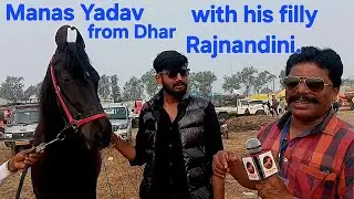 Manas Yadav from Dhar with his filly Rajnandini.#horse #horsecompetitions The horseworld Rajathakur