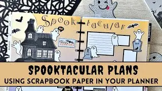 PLAN WITH ME | Happy Planner Creative Journal Spread | Using scrapbook paper and punches