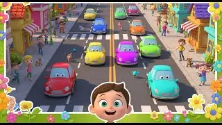 Counting Cars in the City | Best Nursery Rhymes and Kids Songs Collection