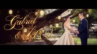 Romantic Lantern Wedding LED Backdrop with Golden Calligraphy