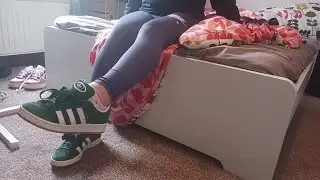 Jumping on my Bed in Adidas Campus 00s and Socks