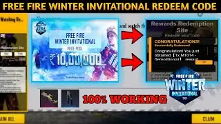 CLAIM FREE REWARDS | TODAY'S NEW REDEEM CODE FREE FIRE | WINTER TOURNAMENT REDEEM CODE | 15 DECEMBER