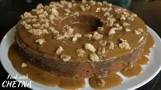 Most delicious eggless cake with warm sauce - Food with Chetna