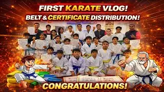 First karate vlog! ||  Belt & Certificate Distribution || 