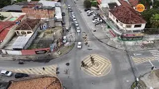 Sobrevoando a estrada do Tingüi em Campo Grande