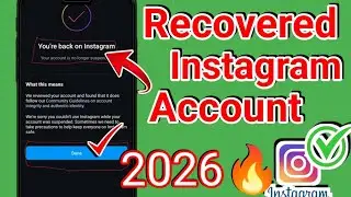 How To Recover Instagram Account Without Email Password & Number 2026💝 100% working method✅