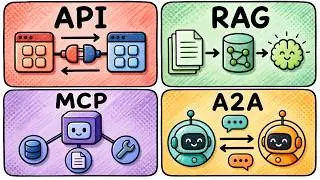 API vs MCP vs A2A: How AI Agents Actually Work! #api  #mcp #agent #llm
