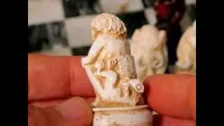 Prehistoric Flintstones Era Cave Man Chess Set - AncientChess.com