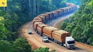 Incredible and Dangerous Heavy Transport Operations Maneuvering Oversized #3Q3