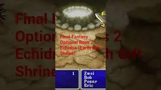 Final Fantasy Optional Boss 2 Echidna (Earth gift Shrine).