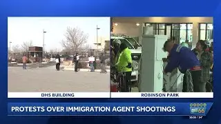 ICE protests continue following arrests outside DHS office