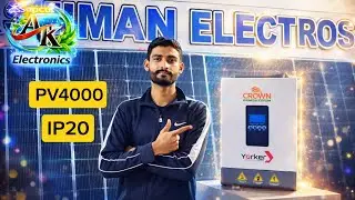 Crown PV 4000 Solar Inverter Unboxing | Yorker 3.6kW | Panel Capacity & Load Details