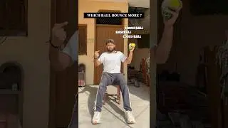Which Ball Bounce More Times ? | Bounce Challenge | Cricket Ball | Cricket #shorts #cricket