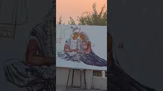 jay shree krishna 🚩❤️ #painting #shorts #jaishreekrishna