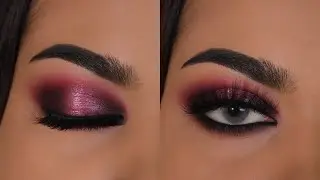 MAKE YOUR EYES LOOK BIG WITH THIS PINK HALO EYE! Indian Bridal Glam eyeshadow tutorial MADE EASY