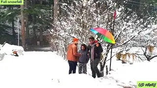 A Day in Full Snowfall in Manali - I Live snowfall  2022