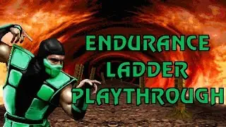 Ultimate Mortal Kombat 3: Reptile Endurance Ladder Playthrough (MAME) (1080p 60fps)