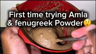 I Tried Amla & Fenugreek Powder on My Hair | Natural Hair Growth Routine
