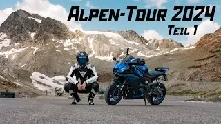 Ich fahre mit meiner R7 in die ALPEN | Yamablue Alpen-Tour 2024 #1 #motovlog