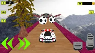Crazy Sports Car Stunt Simulator Extreme Mega Ramps Crazy Car Driving -Android GamePlay