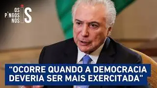 Michel Temer sobre crise no STF: “O que deve prevalecer são as instituições”